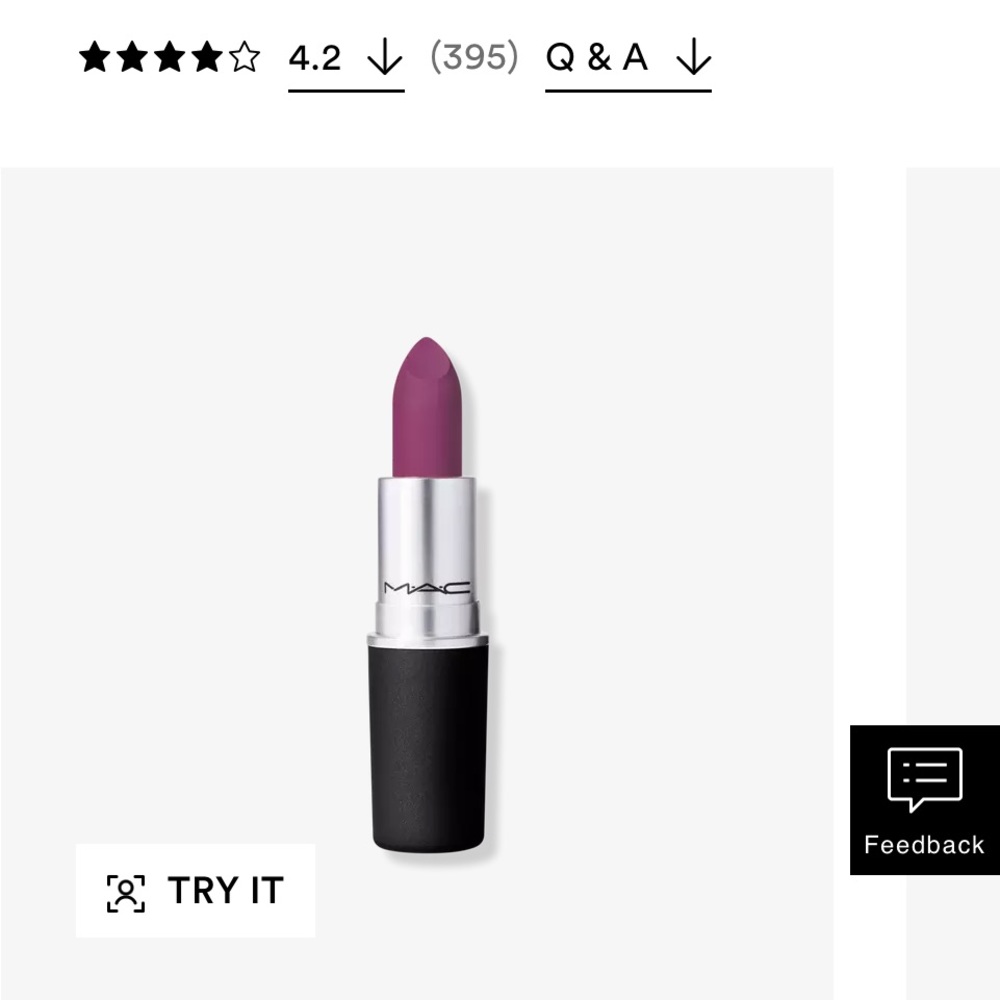 Powder Kiss Lipstick by Mac